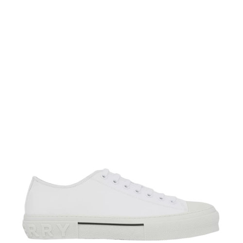 BURBERRY/博柏利 22年春夏新款 男士白色棉质白底运动鞋帆布鞋80523401