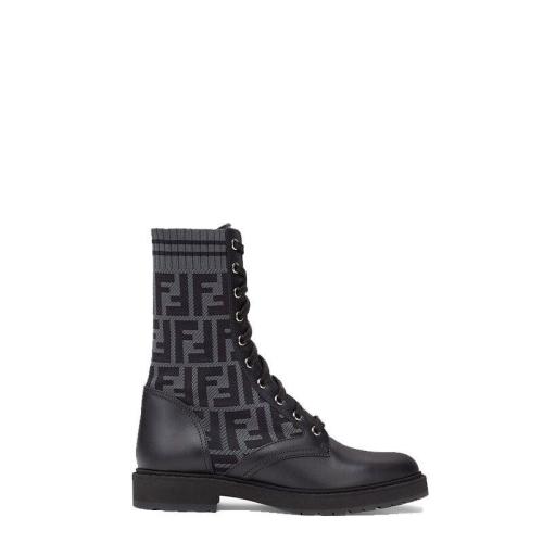 FENDI/芬迪 女士黑色时尚休闲短靴 8T6780A8C7F1D01