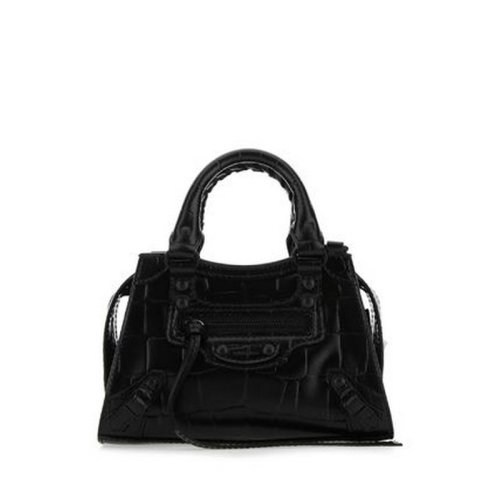 Balenciaga/巴黎世家 女士黑色小牛皮手提包 638527 15V67 1000 PLSX