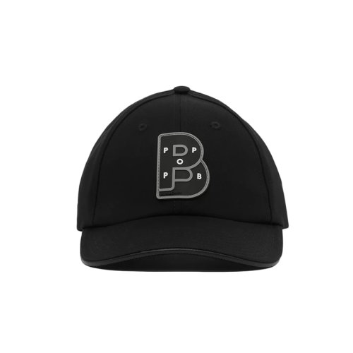 BURBERRY/博柏利 22年秋冬新款 Pop Trading Company联名系列 男女同款黑色纯棉字母图案棒球帽鸭舌帽80571031
