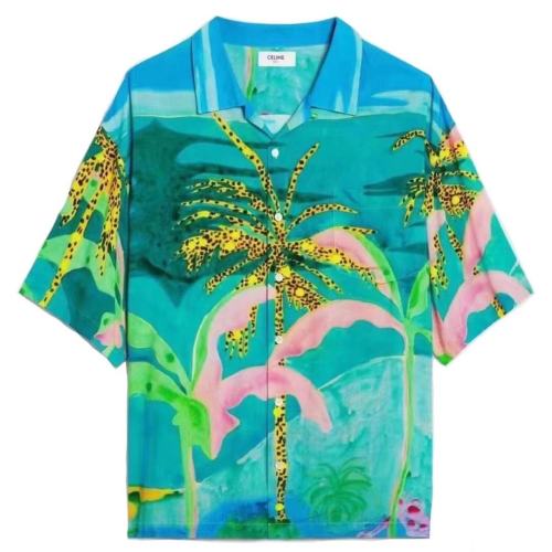 CELINE/赛琳 网红男士短袖衬衫2C5174/24M14ML【主推】