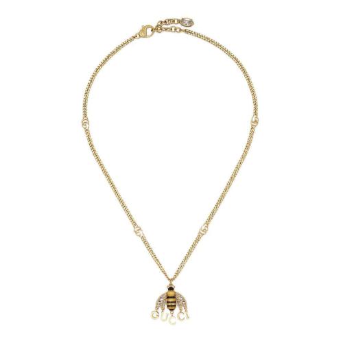  GUCCI古驰 22年秋冬 女士 饰蜜蜂吊坠项链 679011 I6656 8097