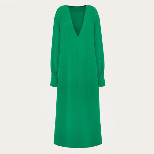  VALENTINO华伦天奴 22年秋冬 女士 连衣裙 ROBE EN CADY COUTURE a COL CAFTAN 1B3VAZE81MMZ42