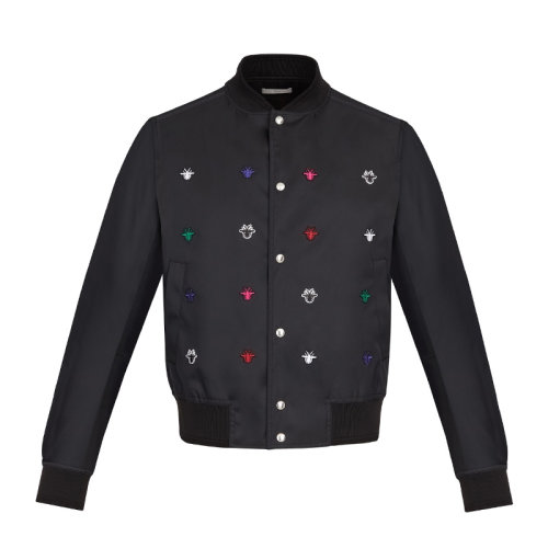 Dior Homme/迪奥·桀傲  男装 服装黑色棉质彩色蜜蜂印花外套 男士夹克
