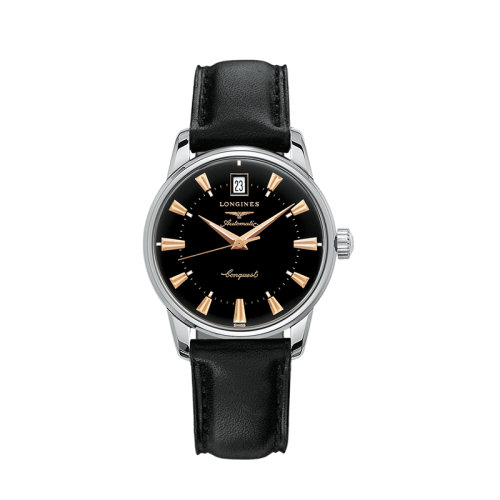 LONGINES/浪琴  经典复刻系列黑色自动机械机芯男表35毫米L1.611.4.52.2