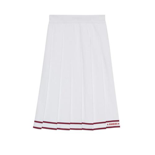  GUCCI古驰 22年秋冬 女士 弹力粘胶纤维长款半身裙 691728 XKCAU 9692