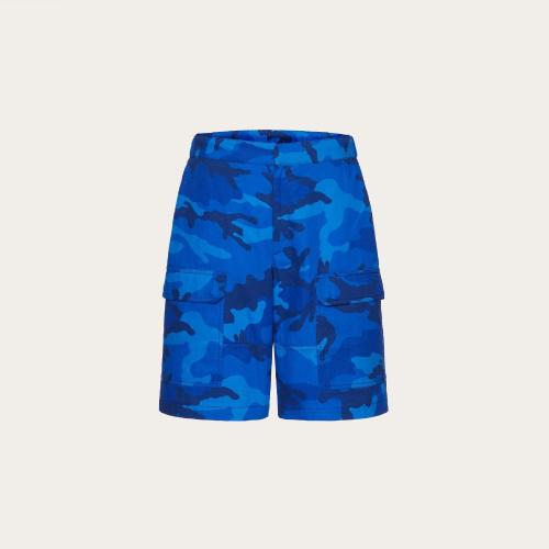  VALENTINO华伦天奴 22年秋冬 男士 短裤 BERMUDA EN COTON A_VEC IMPRIMé CAMOUFLAGE 1V3RDC6