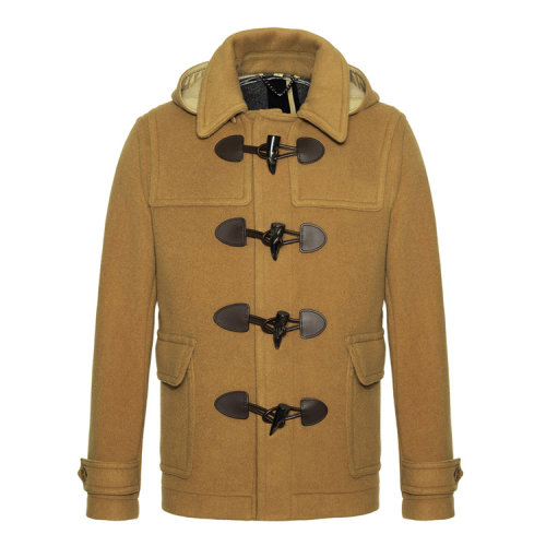 BURBERRY/博柏利 巴宝莉 男装 男士时尚卡其色连帽大衣 80086471