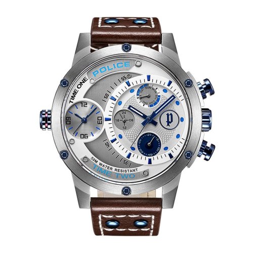 Police/警察 男士多功能表盘皮带石英手表PL.14536JS/04
