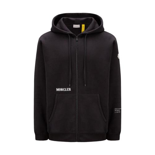  MONCLER蒙可蒙克莱 22年秋冬 男士 长袖T恤 Logo Zip-Up Hoodie H209U8G00006M2372999