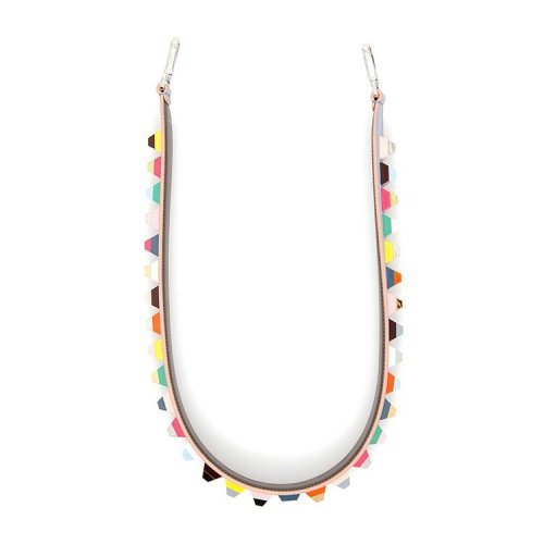 FENDI/芬迪  女士皮质彩色铆钉浅蓝色包袋配件包带