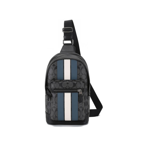 COACH/蔻驰  男士涂层帆布/配皮单肩斜挎包胸包 2999