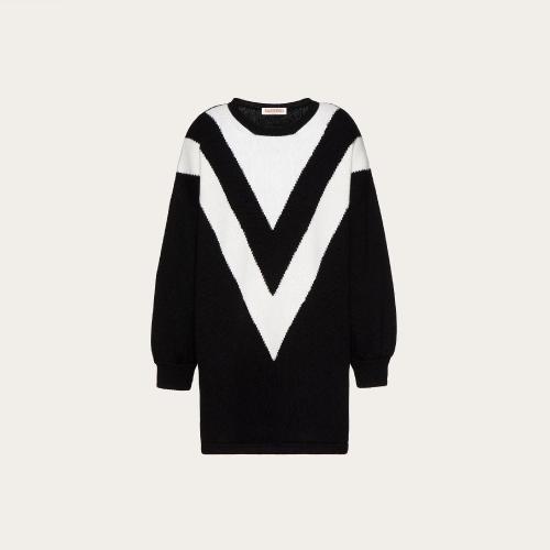  VALENTINO华伦天奴 22年秋冬 女士 针织衫 PULL EN LAINE 1B3KC38B7FV0NA