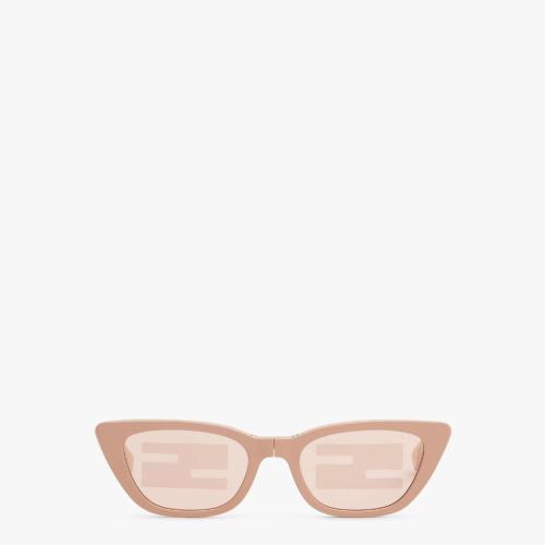  FENDI芬迪 22年秋冬 女士 太阳眼镜 可折叠粉红色时装秀太阳镜 FOL052V1WF1KC7