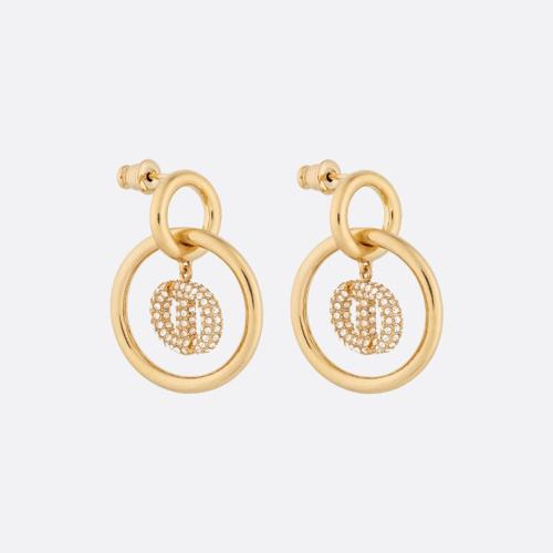  DIOR迪奥 22年秋冬 女士 耳环 Boucles doreilles CD Navy E1651CDNCY_D301