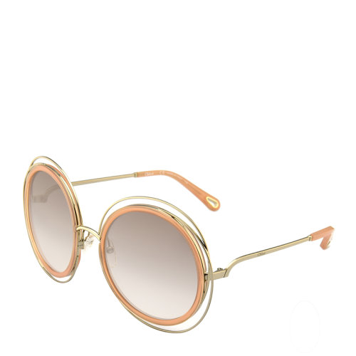 Chloe 明星同款 CHLOE/克洛伊 景甜同款 蔻依 圆形 板材 合金 大框 女士 太阳镜 渐变色镜片 墨镜 眼镜 CE120S/120SD 58mm CHLOE 克洛伊