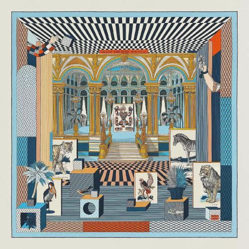  HERMES爱马仕 22年秋冬 女士 披肩 Chale 140 Grand Theatre Nouveau H243761S 08