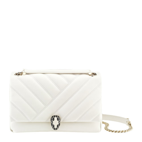 BVLGARI/宝格丽 女士小牛皮经典款蛇头扣装饰时尚单肩包斜挎包