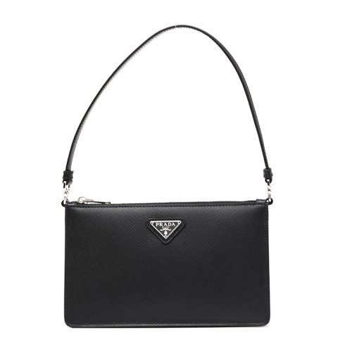 PRADA/普拉达三角徽标牛皮革女士手提单肩包1BC155NZV
