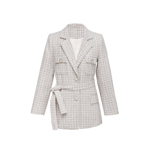 GeleiStory/GeleiStory 2022秋冬新款小香风西装外套女格子上衣 女士夹克