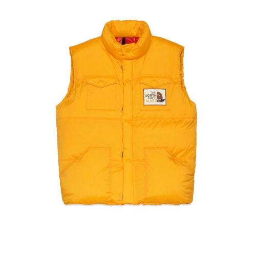  GUCCI古驰 22年秋冬 男士 The North Face x Gucci联名系列羽绒马甲 663761 XAAC2 7133