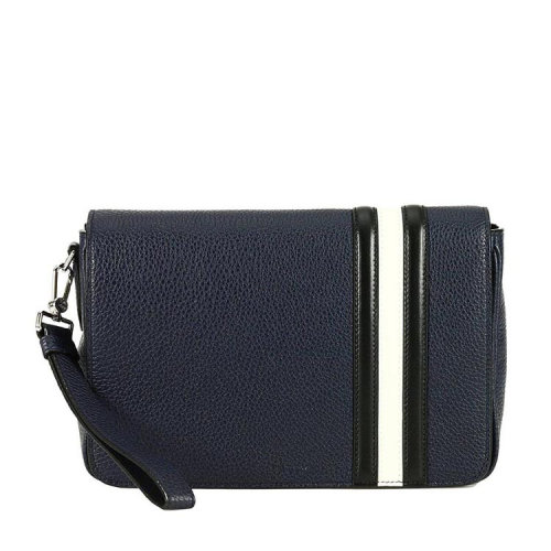 BALLY/巴利 男士 男包 深蓝色皮革时尚手拿包 STEONTSP007