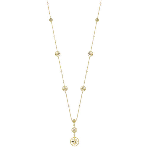 DIOR/迪奥  ROSE DES VENTS系列 黄金钻石珍珠母贝八角星罗盘长项链RDV94026_0000