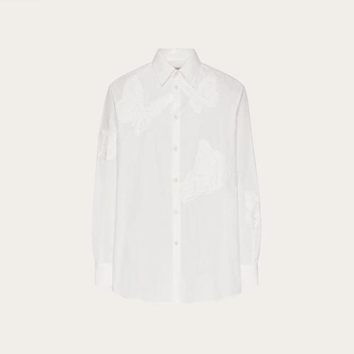  VALENTINO华伦天奴 22年秋冬 男士 长袖衬衫 CHEMISE EN COTON A_VEC BRODERIE VALENTINO UTOP