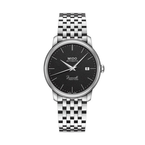 mido/美度 贝伦赛丽典藏系列超薄男士黑色表盘钢带腕表39.00毫米 M027.407.11.050.00