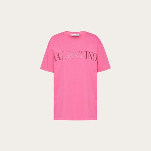  VALENTINO华伦天奴 22年秋冬 女士 短袖T恤 T-SHIRT EN JERSEY XB3MG16J6WUY84