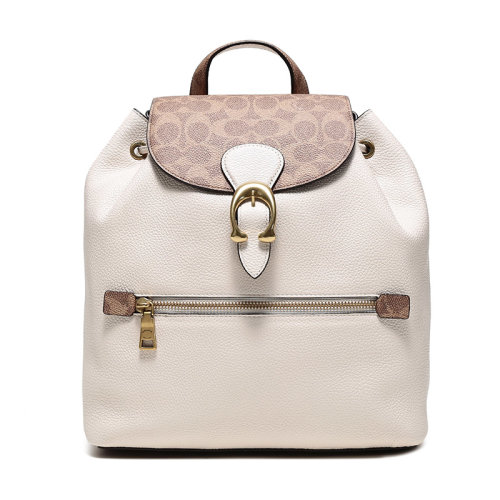 COACH/蔻驰 女士涂层帆布/配皮EVIE双肩包 75564 B4P0A