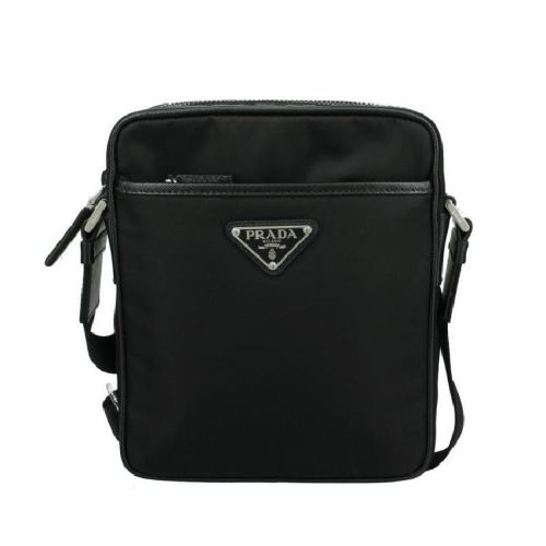  PRADA/普拉达 男士黑色时尚休闲单肩包 2VH112 V WOO2DMHF0002 PLSX