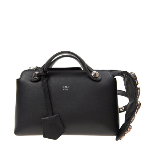 秋冬FENDI/芬迪 女士黑色皮质单肩手提包 8BL135 9DX F0P0N