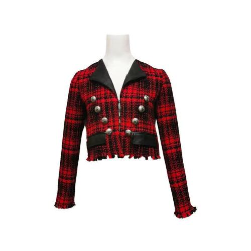 【秒发】Pinko/品高 女士红色格子西服1N130G.6732