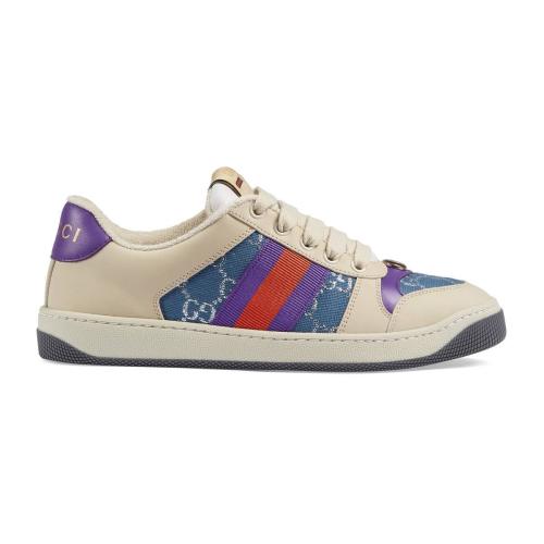  GUCCI古驰 22年秋冬 女士 Screener系列女士织带运动鞋 577684 2C830 4690