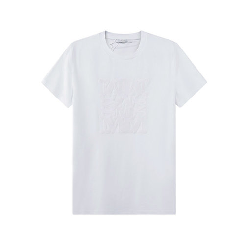 MaxMara/麦丝玛拉 【22秋冬新款】 女士棉质圆领短袖T恤LOGO刺绣 19460229 PARK