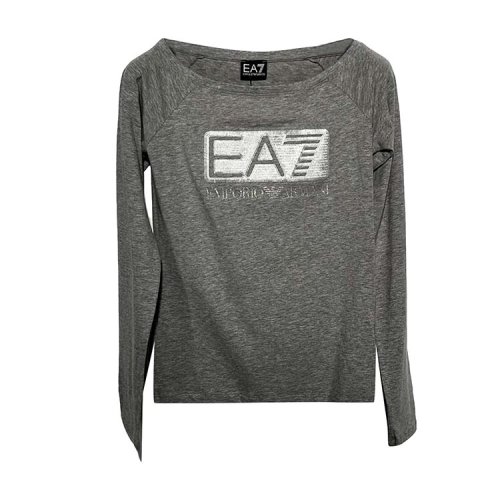 Emporio Armani/安普里奥阿玛尼 灰色男士长袖T恤