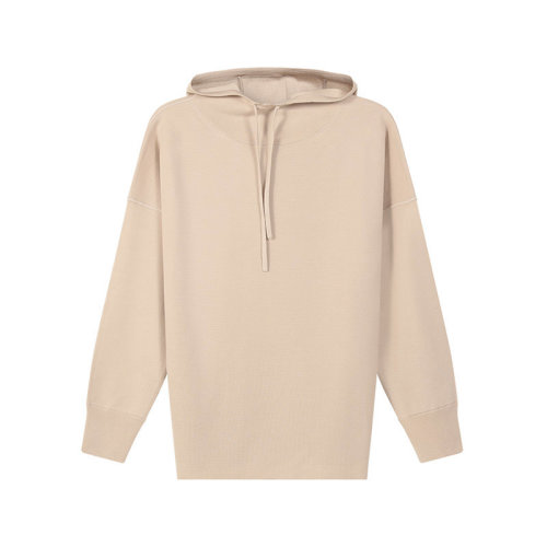 MaxMara/麦丝玛拉【22春夏新款】女士绵羊毛宽松版连帽针织衫羊毛衫 13610121 ULRICO