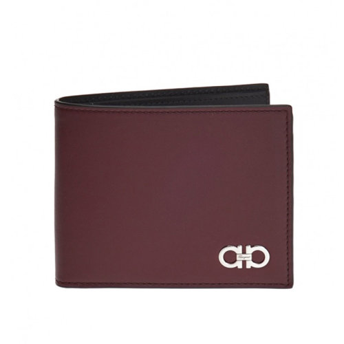 Salvatore Ferragamo/菲拉格慕 男士 男包 酒红色皮革时尚卡包钱包 66A093 0686588