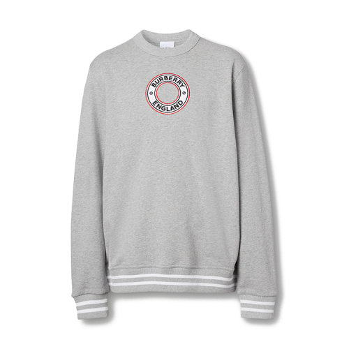 BURBERRY/博柏利 徽标图案嵌花棉质运动衫男卫衣 80370441