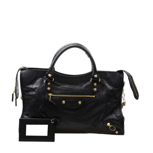  Balenciaga/巴黎世家 女士黑色羊皮革手提包 281770 D94JG 1000