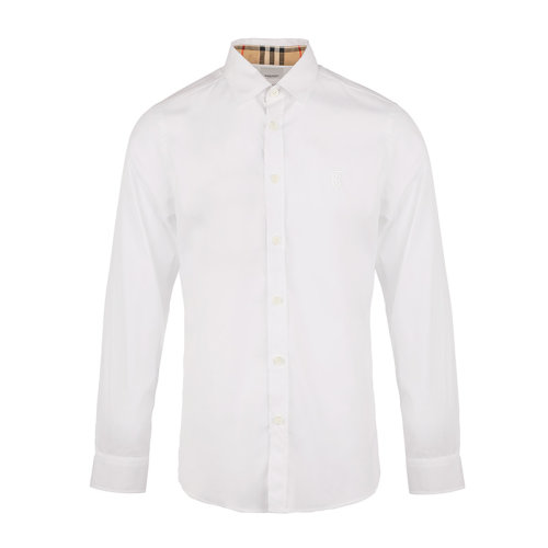 BURBERRY/博柏利修身剪裁专属标识图案弹力棉府绸男士长袖衬衫8032308