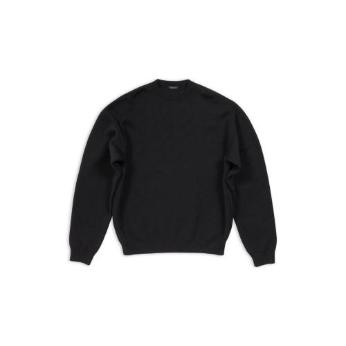  BALENCIAGA巴黎世家 22年秋冬 男士 卫衣 Mens Mini Allover Logo Sweater in Black 719206T16