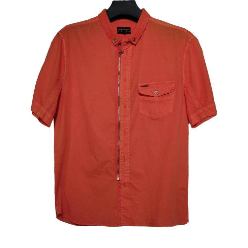 Emporio Armani/安普里奥阿玛尼男士短袖衬衫橙色
