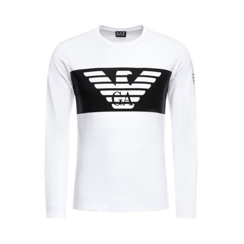  Emporio Armani/安普里奥阿玛尼 男士白色棉质长袖T恤 6GPT59 JQ9Z 1100 PLFSX