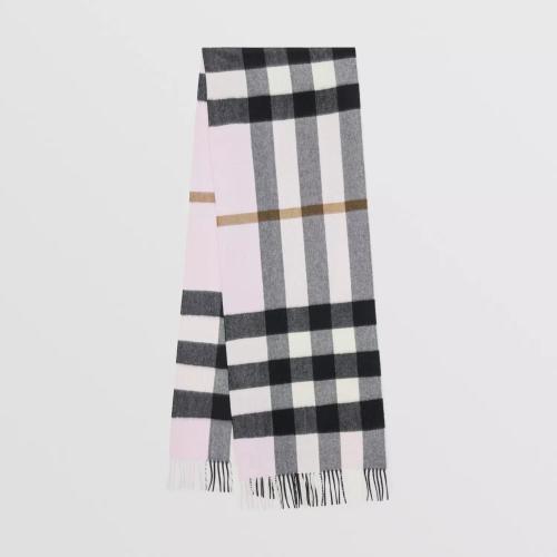  BURBERRY 22年秋冬 女士 格纹羊绒围巾 80497241