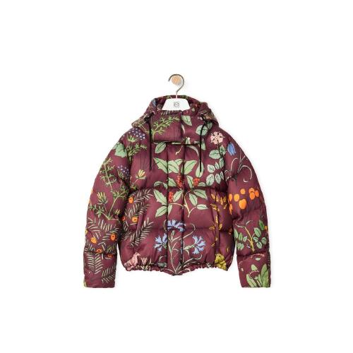  LOEWE罗意威 22年秋冬 女士 羽绒服 Hooded puffer jacket in cotton S800Y02X12-9990