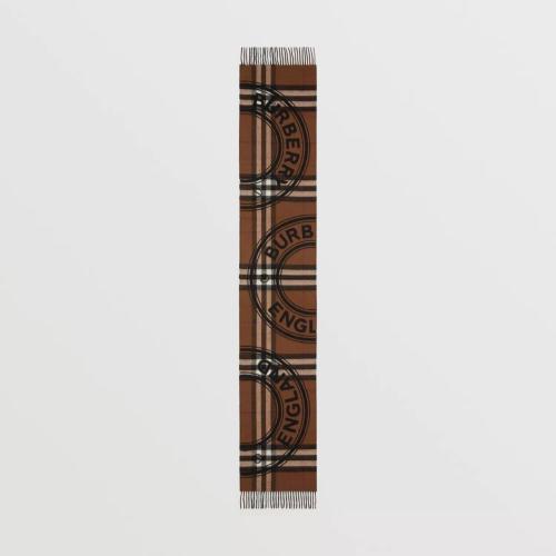  BURBERRY 22年秋冬 女士 蒙太奇印花羊绒围巾 80611461