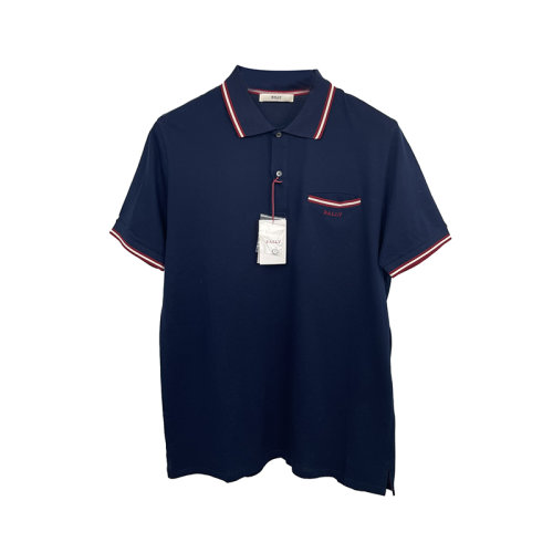 Bally巴利  经典男士藏蓝色POLO衫