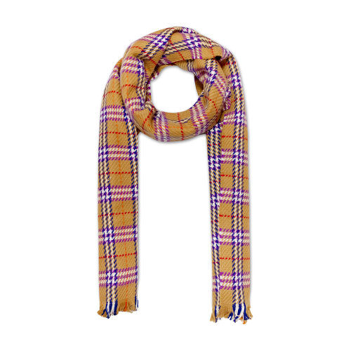 BURBERRY/博柏利 羊毛经典格纹卡其色女士围巾